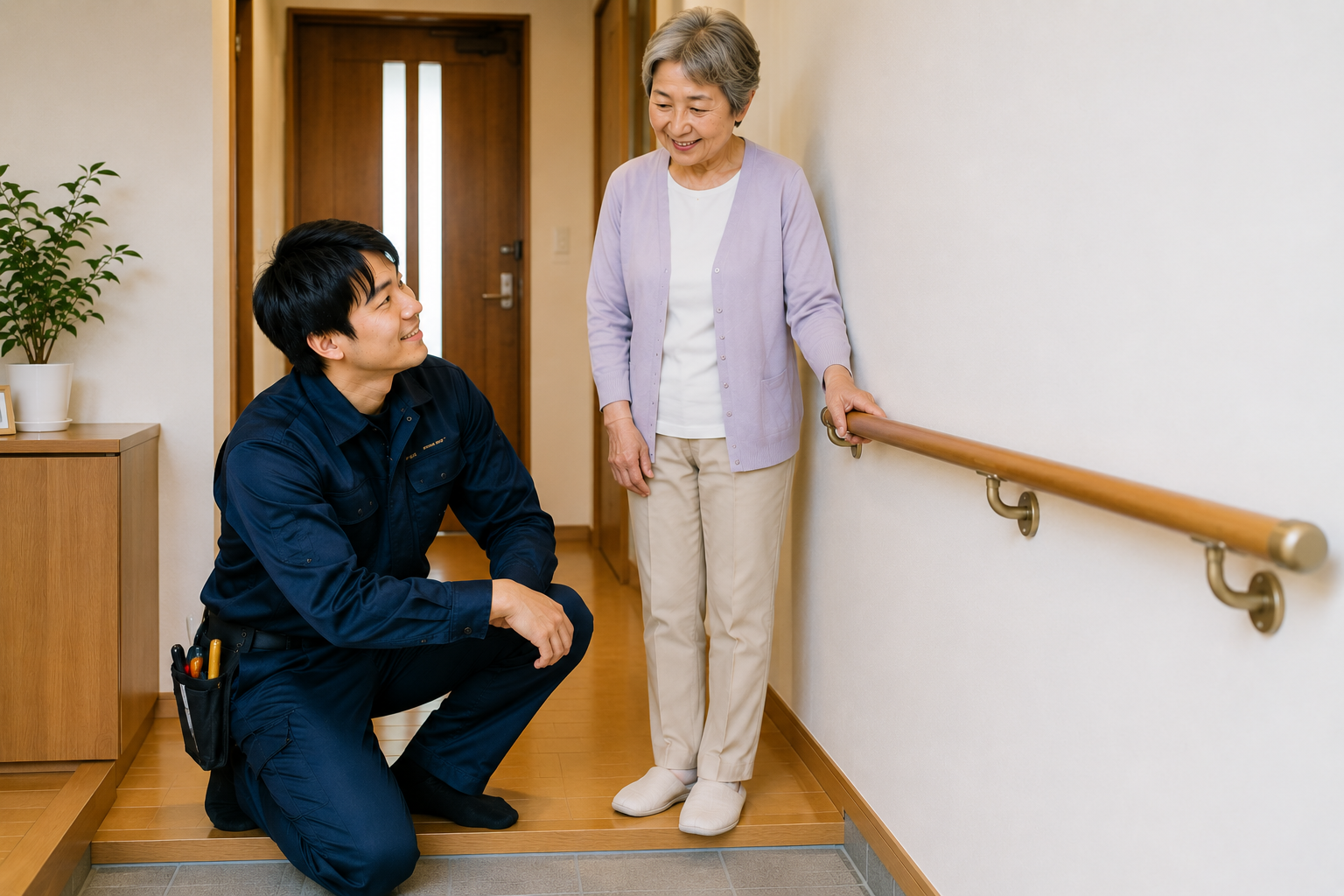 手すり取付・段差解消